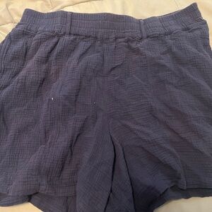 Tribal Textured Blue Shorts